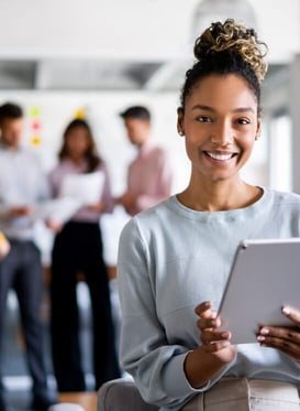 Smiling female employee - Great West careers